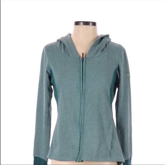 COLUMBIA xsmall zippered hooded gym/yoga jacket - Picture 1 of 8